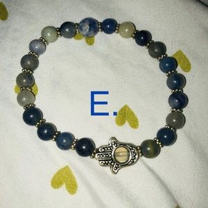 E. Sodalite Throat Chakra Balancing Bracelet